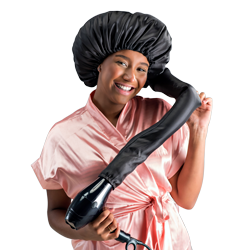 Logo Satin Diffuser Hair Cap
